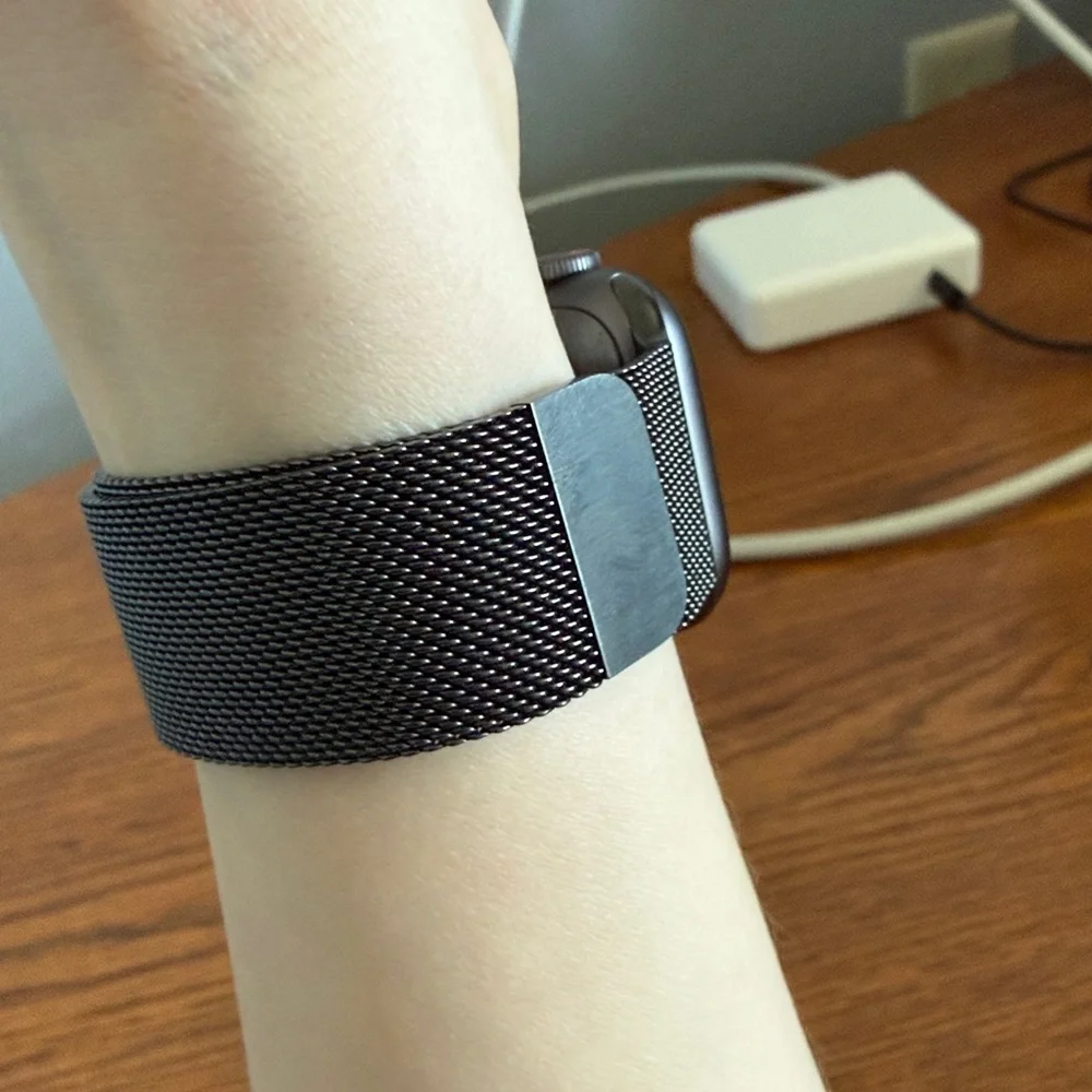 Black Milanese Loop Watch Band